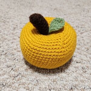 Crochet Golden Yellow Apple